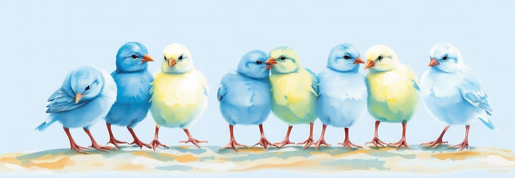 long banner of 7 blue water color chicks.jpg